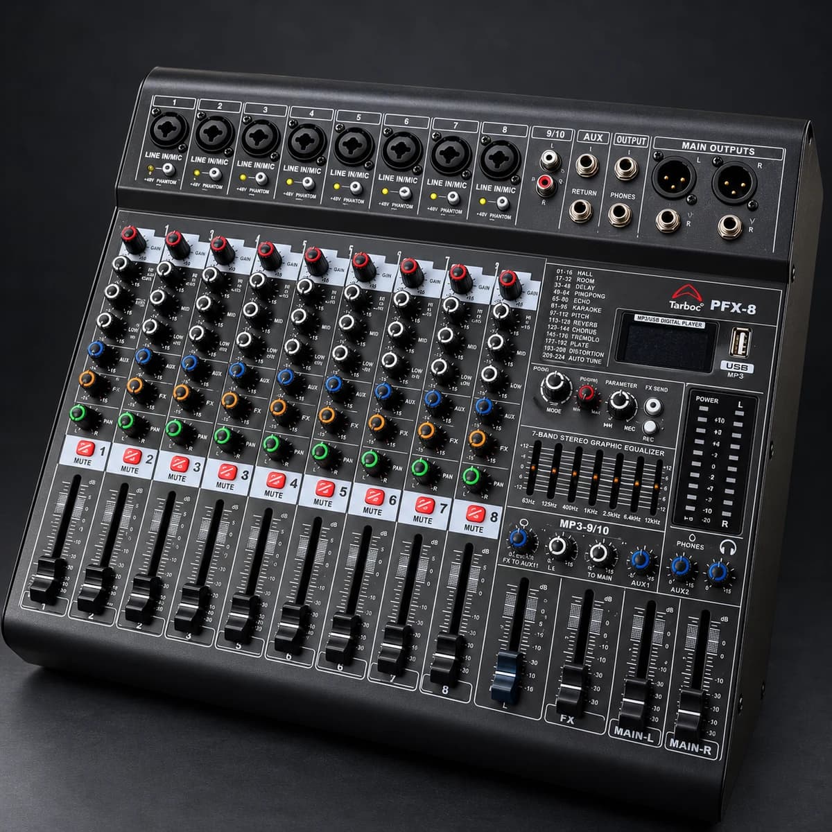 Tarboc PFX-8  Активный микшерный пульт