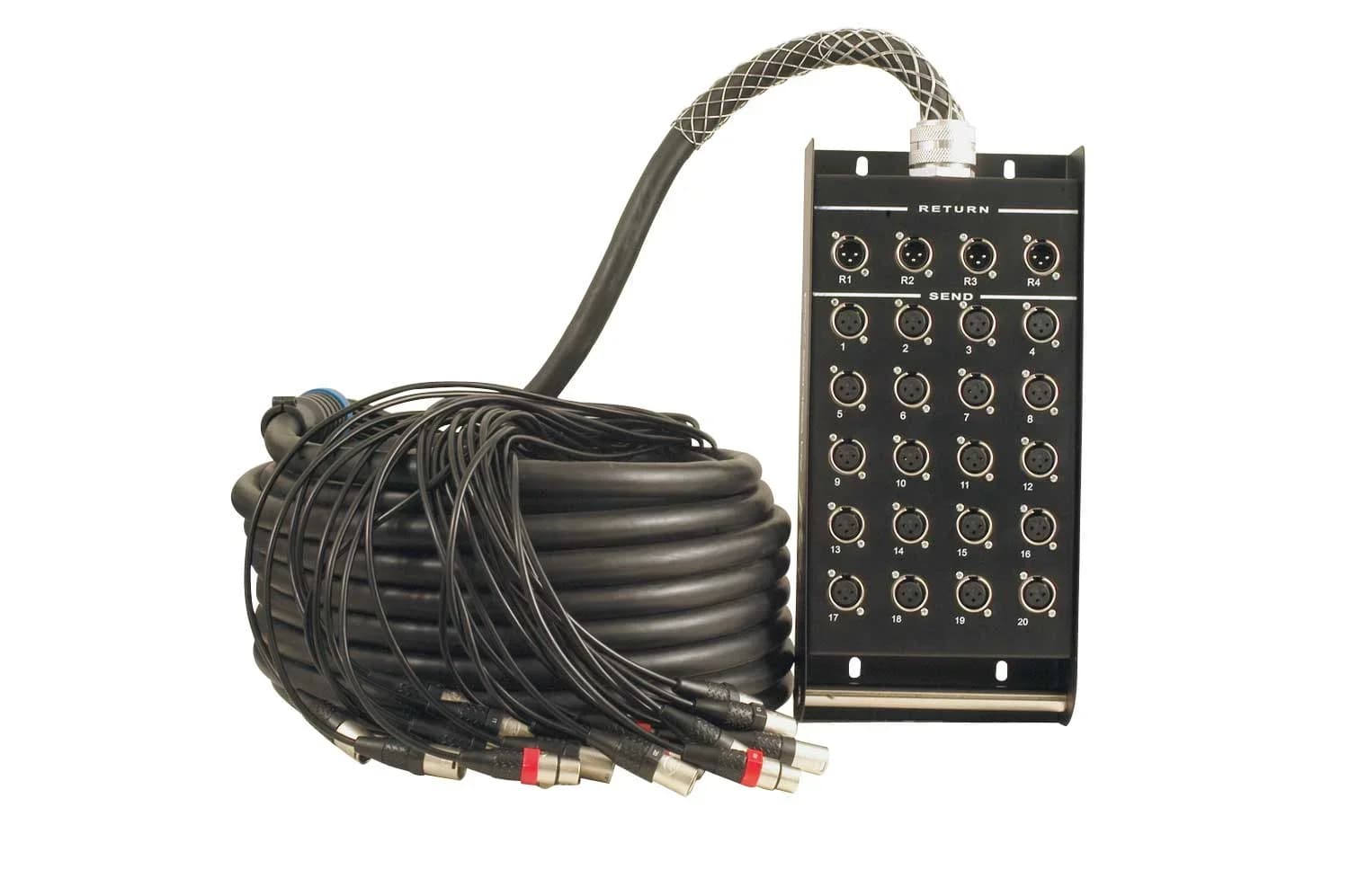 Peavey PV 20/4 Snake 100 ft — Аналоговый мультикор, 20 входов / 4 возврата